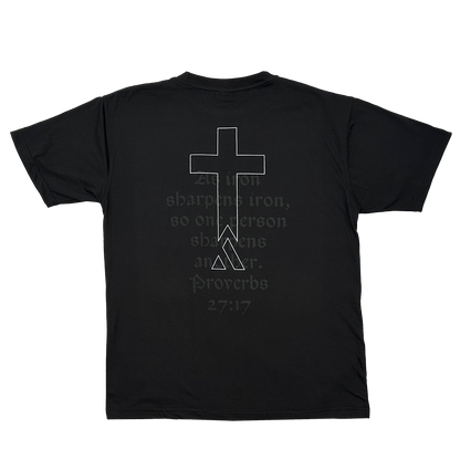 GOAT T-SHIRT (black on black text)